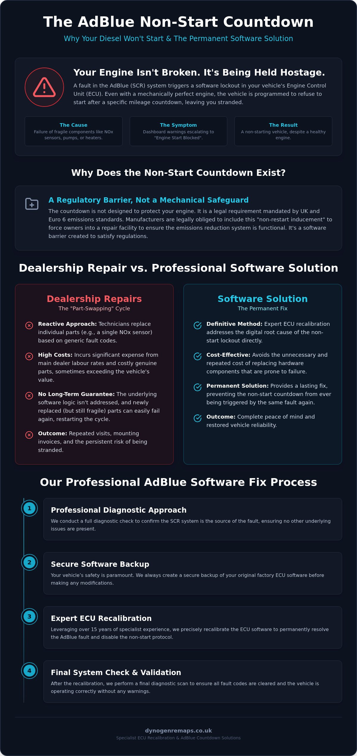 AdBlue Non-Start Countdown Solution: Permanent Software Fixes for UK Drivers